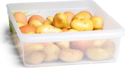 Image de Novaliv Organiseur de réfrigérateur 30,5 x 7,5 x 22 cm sans BPA Organisation de cuisine  Germany Organiseur de tiroirs de qualité alimentaire Rangement pour cuisine Buanderie Système de rangement Compartiment du réfrigérateur