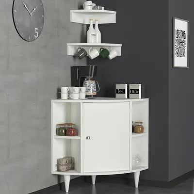 Obrázok produktu pre ROXEN rohová kuchynská skrinka, biela