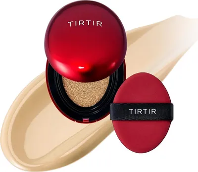 Zdjęcie produktu dla TIRTIR [MINI] MASK FIT RED MINI CUSHION 24W SOFT BEIGE - Podkład w formie Cushion odcień 24 ciepły lekki beż- wersja mini