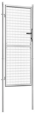 Produktbild von vidaXL Gartentor verzinkter Stahl 105x200 cm Silber