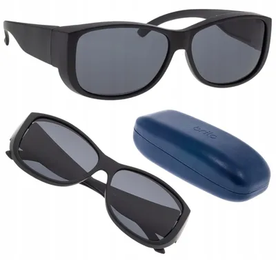 Image de Brilo Lunettes de soleil sport homme polarisées noires