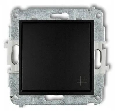 Produktbild von Karlik ICON Kreuzschalter 12IWP-6 Schwarz Matt