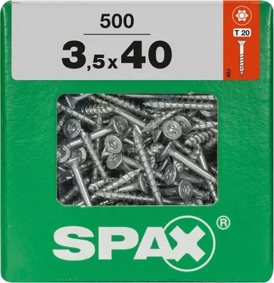 Produktbild von Spax Universalschrauben 3.5 x 40 mm TX 20 - 500 Stk.
