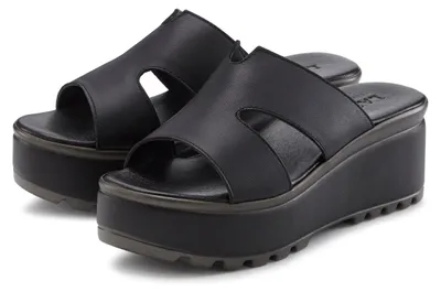 Produktbild von LASCANA Pantolette Sandale, Sommerschuh, Mule, offener Schuh, schwarz Größe 36