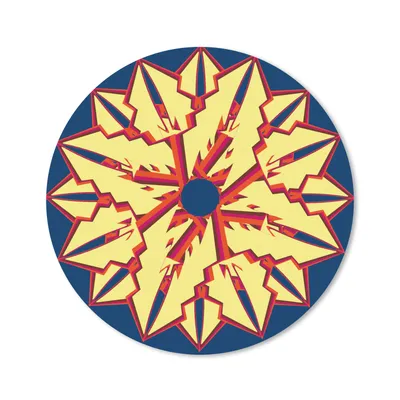 Produktbild von MuchoWow® Mauspad Mousepad Sterne - Muster - Abstrakt 30x30 cm - Mousepads - Maus Mat - Pad - Mausunterlage - Tischunterlage - Schreibtischmatten