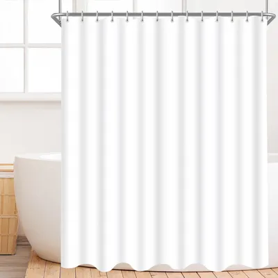 Produktbild von Duschvorhang 180x180cm Reinweiß Antischimmel Wasserabweisend Polyester Stoff