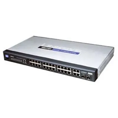 Produktbild von Cisco SRW224G4, 1000BASE-T, 100Base-TX, 10Base-T, 8000 Eintragungen, 12 Gbit/Sek, 0,1 Gbit/Sek, HTTP/HTTPS, SNMP v.1/2/3, Telnet, SSH, DHCP, IGMP v.1/2, Power