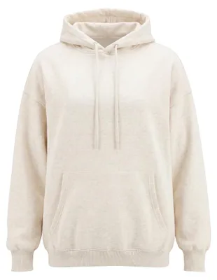 Produktbild von Damen Hoodie weiß Größe M mit Kapuze und Kängurutasche