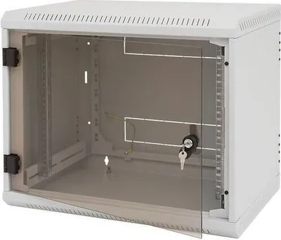Produktbild von Triton RBA-09-AS4-CAX-A1, Wandmontiertes Regal, 9U, 30 kg, 17,4 kg, Grau