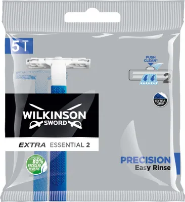 Zdjęcie produktu dla Wilkinson Extra2 Precision Maszynki do golenia dla mężczyzn, 5 sztuk