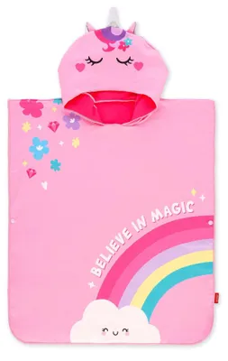 Produktbild von Legami Unicorn Poncho Rosa  Kinder Rosa One Size