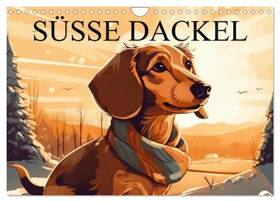 Produktbild von Dackel (Wandkalender 2027 DIN A4 quer), CALVENDO Monatskalender