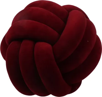 Produktbild von Kissen 27cm Knoten Knot Kissen Knotenkissen Kopfkissen Nordische Einfachheit Kreativität Geknotetes Kissen zierkissen Plüschkissen Cushion Dekor - Wein
