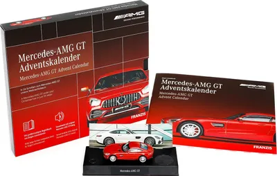 Produktbild von Franzis Verlag Mercedes-AMG GT Adventskalender, Oldtimer-Modell, Montagesatz, 1:43, Mercedes-AMG GT, Metall, 24 Stück(e)