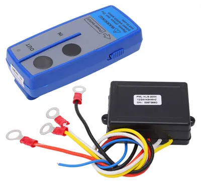 Image de Kit de télécommande sans fil pour treuil, fréquence 434 MHz, récepteur 12V/24V, interrupteur, modèle universel pour voiture, camion, quad, SUV