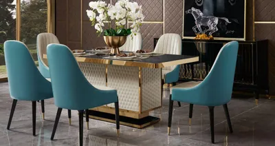 Zdjęcie produktu dla Stół do jadalni designerski stół ze stali nierdzewnej nowoczesna jadalnia salon stoły kuchenne 180x90