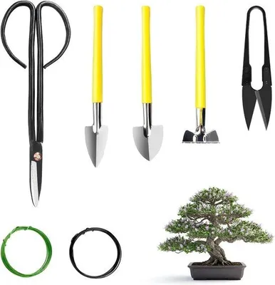 Productafbeelding van Bonsai Gereedschap Set 7 Delig incl. Bonsai Draad