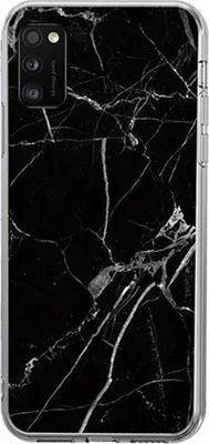 Produktbild von Wozinsky Marble Silikonhülle für Samsung Galaxy A02s - Schwarz KP10098