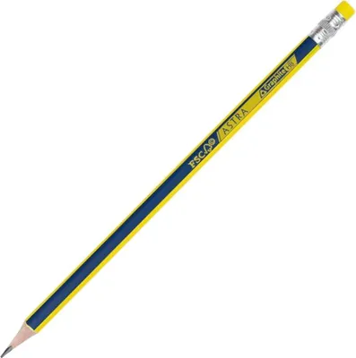 Obrázok produktu pre Trojhranná grafitová ceruzka s gumou HB Astra 39074