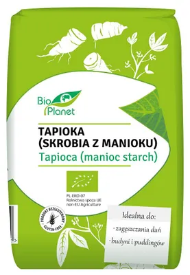 TAPIOKA (SKROBIA Z MANIOKU) BEZGLUTENOWA BIO 400 g - BIO PLANET
