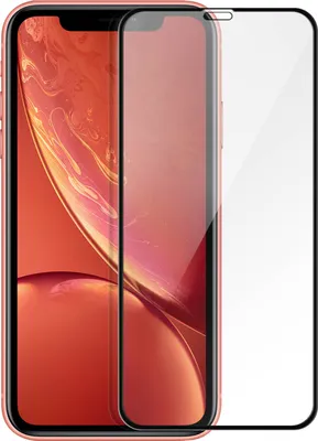 Obrázek produktu pro Prémiová skleněná ochrana displeje pro Apple iPhone XR - Černý okraj