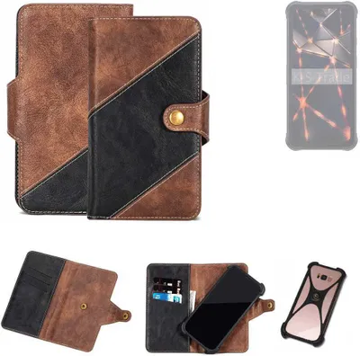 Produktbild von K-S-Trade Handyhülle Schutzhülle Bookstyle Case kompatibel mit Cubot KingKong 8 Klapphülle Cover Hülle Schutztasche 1x
