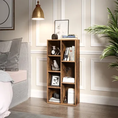 Produktbild von VASAGLE Bücherregal Standregal, mit 7 Fächern, Würfelregal, 24 x 50 x 106