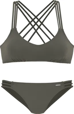 Produktbild von Bruno Banani Bustier-Bikini oliv Größe 38 Cup A/B