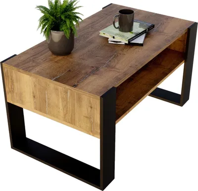 Produktbild von raumhirsch Couchtisch Karo92 modern & stabil fürs Wohnzimmer aus Holzwerkstoff