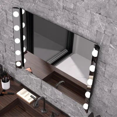 Produktbild von Badspiegel HOLLYWOOD mit integriertem LED-Licht