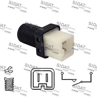 Produktbild von FISPA Bremslichtschalter 5.140069 passend für PEUGEOT 206 Schrägheck (2A/C) mechanisch