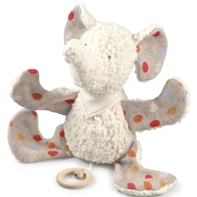 Produktbild von Efie  Baby Spieluhr Elefant Punkte – Melodie LaLeLu, Kuschelspieluhr aus kbA Baumwolle,  Germany