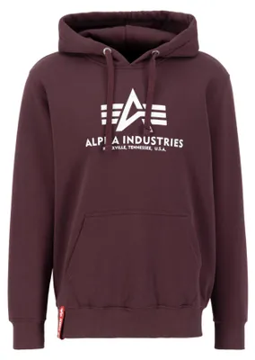 Obrázok produktu pre Alpha Industries, pánska základná mikina s kapucňou, tmavohnedá, veľkosť XS