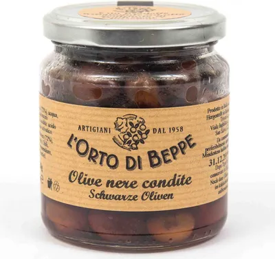 Immagine prodotto di Olive nere 314 ml. - L'Orto di Beppe