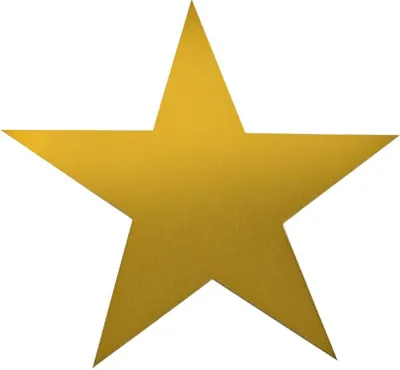 Produktbild von Oblique Unique Bügelbild Stern Bügelfolie für DIY Gestaltung Beschriftung von Kleidungsstücken uvm. - gold