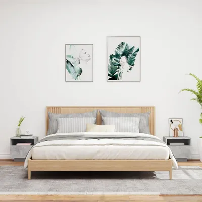 Zdjęcie produktu dla VidaXL 836805, Kolor betonu, Drewno, 400 mm, 390 mm, 370 mm, 2 szt.