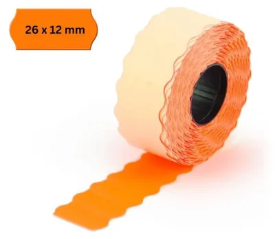 Productafbeelding van Solidchoice - 9000 Lichtoranje Prijslabels 26 x 12 mm voor Efficiënte Markering
