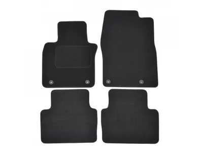 Image de Tapis De Sol Noir Velours Pour Mazda CX-30 / Mazda 3 Depuis 2019 4pcs, Ajustement précis, Base Antidérapante, Renforcée dans la Zone de la Pédale