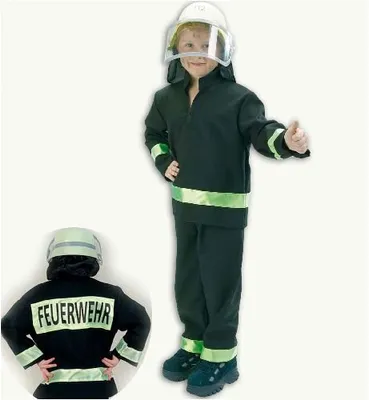 Produktbild von Fritz Fries FRIES - Feuerwehrmann schwarz, 2-tlg., Gr. 140