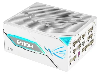 Obrázok produktu pre ASUS ROG -THOR-1200P3-WHITE-GAMING-E, 1200 W, 100 - 240 V, Aktívny, 125 W, 1200 W, 125 W