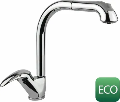 Zdjęcie produktu dla Sapho Axus - Bateria zlewozmywakowa z wyciąganym prysznicem, chrom 1112-72