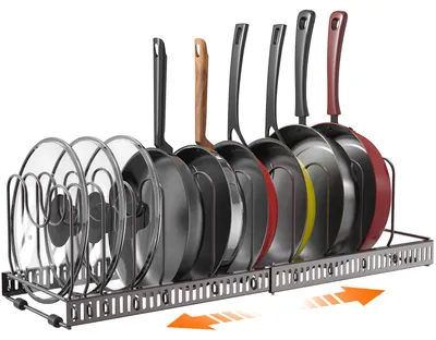 Image de Organisateur de casseroles, support de rangement pour casseroles, idéal pour les placards de cuisine