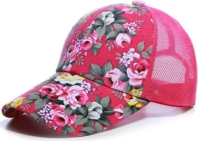 Produktbild von Schöne Blumen Kappe in Rosa für Damen KP4786