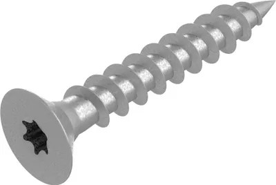 Produktbild von SECCARO Spanplattenschraube 4 x 25 mm, Edelstahl V2A VA A2, Holzschraube mit Vollgewinde, TX / Innensechsrund, 250 Stück