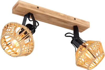 Produktbild von Globo Lighting Strahler Metall dunkelbraun, 2x E27