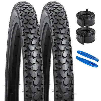 Productafbeelding van Solidchoice - 2 Stuks 24 Inch Fietsbanden met Binnenbanden