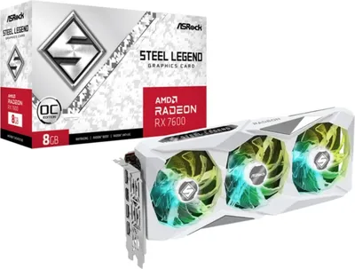 Produktbild von Asrock 90-GA4DZZ-00UANF, Radeon RX 7600, 8 GB, GDDR6, 128 Bit, 7680 x 4320 Pixel, PCI Express x8 4.0