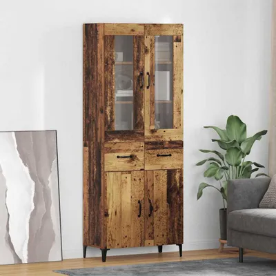 Immagine prodotto di vidaXL Credenza in legno vecchio 69,5 x 34 x 180 cm Materiale a base di legno