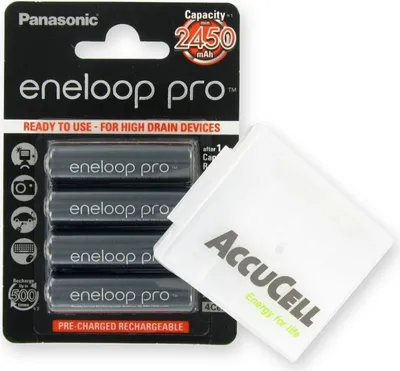 Produktbild von Panasonic eneloop Pro BK-3HCCE/4BE Mignon AA 1,2V NiMH Akku und ACBOXAA