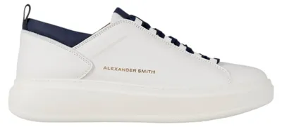 Image de Alexander Smith, modèle asbcwym-2267-wbl, chemise pour homme en cuir, couleur blanche